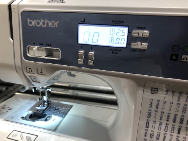 Photo 1 of ***USED*** 
Brother XR9550 Sewing and Quilting Machine, Computerized, 165 Built-in Stitches, LCD Display, Wide Table, 8 Included Presser Feet, 20x12x17, White XR9550 - New Model Machine