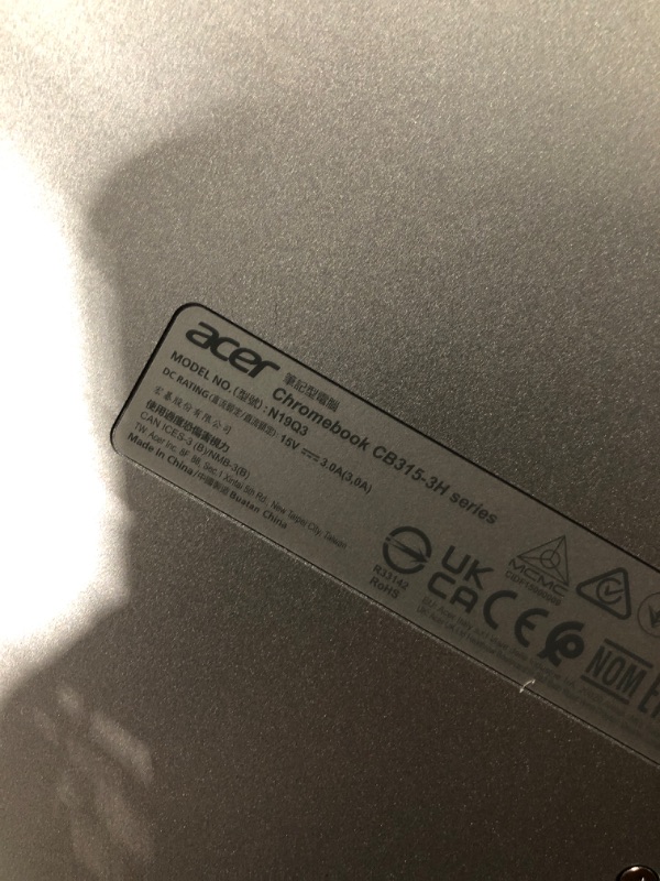 Photo 5 of Acer 2022 15inch HD IPS Chromebook, Intel Dual-Core Celeron Processor Up to 2.55GHz, 4GB RAM, 32GB Storage, Super-Fast WiFi Up to 1300 Mbps, Chrome OS-(Renewed) (Dale Silver)