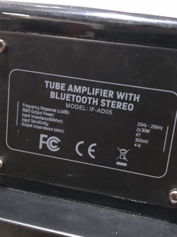 Photo 1 of INFI Audio Hybrid Class AB Tube Amplifier 6N3/6H3N Power Amp with Bluetooth Home Audio HiFi Stereo Receiver Integrated Amp AUX Bluetooth USB Optical Coaxial for Home Theater AD05 black