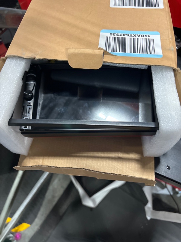 Photo 6 of ***MISSING WIRING HARNESS** 

[Wireless] Double Din Car Stereo with Wireless Apple CarPlay and Android Auto, 7 Inch LCD Touchscreen RDS FM/AM Vehicle Radio with Type-C Phone Charge, Bluetooth, Mirror-Link, Waterproof Backup Camera