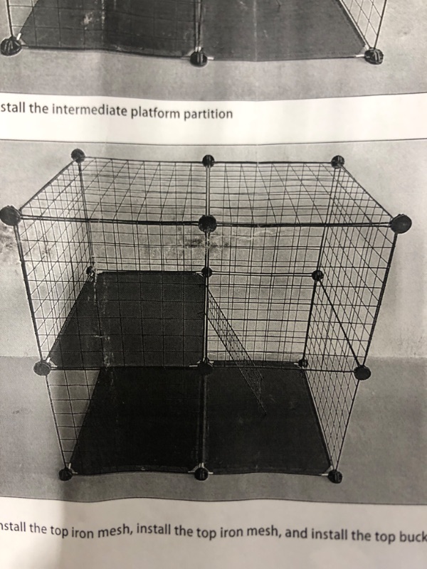 Photo 1 of 2 Tier Wire Cubicle