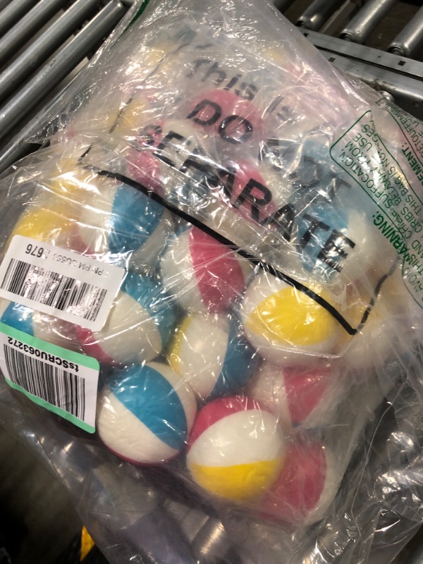 Photo 1 of 100 Pcs Mini Beach Stress Balls 2.5" Relief Stress Ball Rainbow Beach Stress Ball Swimming Pool Game Toy Foam Sports Ball with Storage Bag for School Carnival Reward Summer Birthday (Bright Colors)