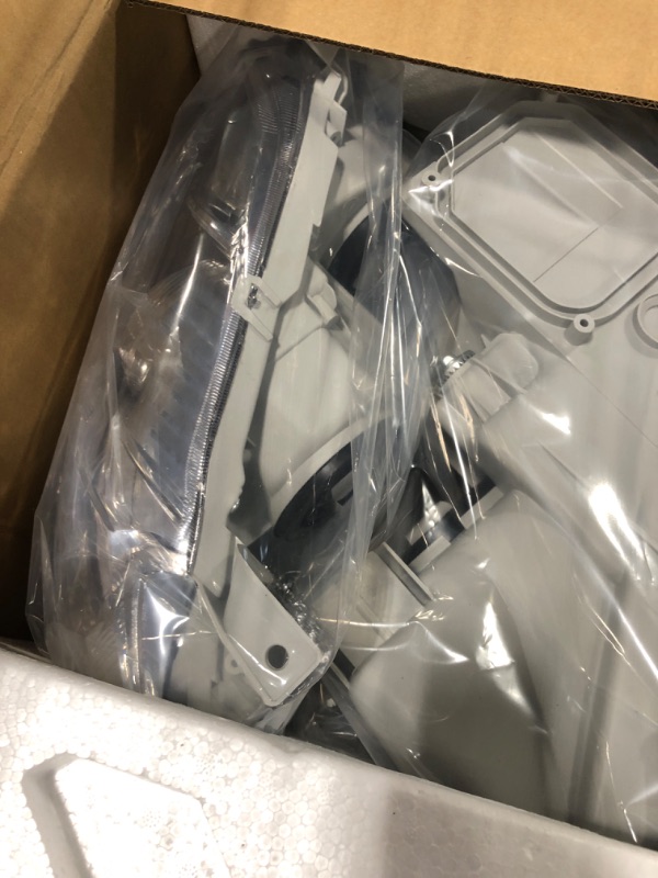 Photo 1 of ALZIRIA Headlight Assembly Compatible with 2007 2008 2009 Toyota Camry Passenger and Driver Side Chrome Housing Amber Reflector Chrome Housing