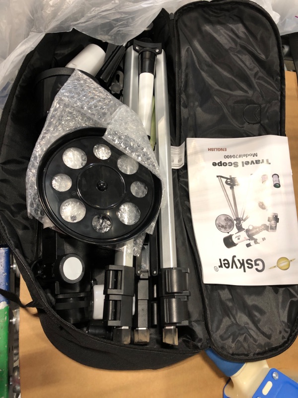 Photo 1 of Gskyer Telescope, 70mm Aperture 400mm AZ Mount Astronomical Refracting Telescope for Kids Beginners - Travel Telescope with Carry Bag, Phone Adapter and Wireless Remote