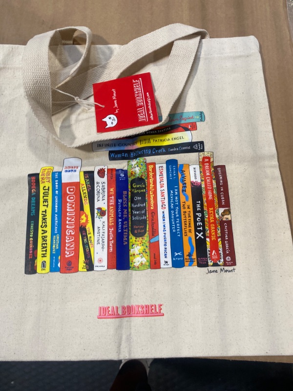 Photo 2 of Ideal Bookshelf Latinx Tote Bag