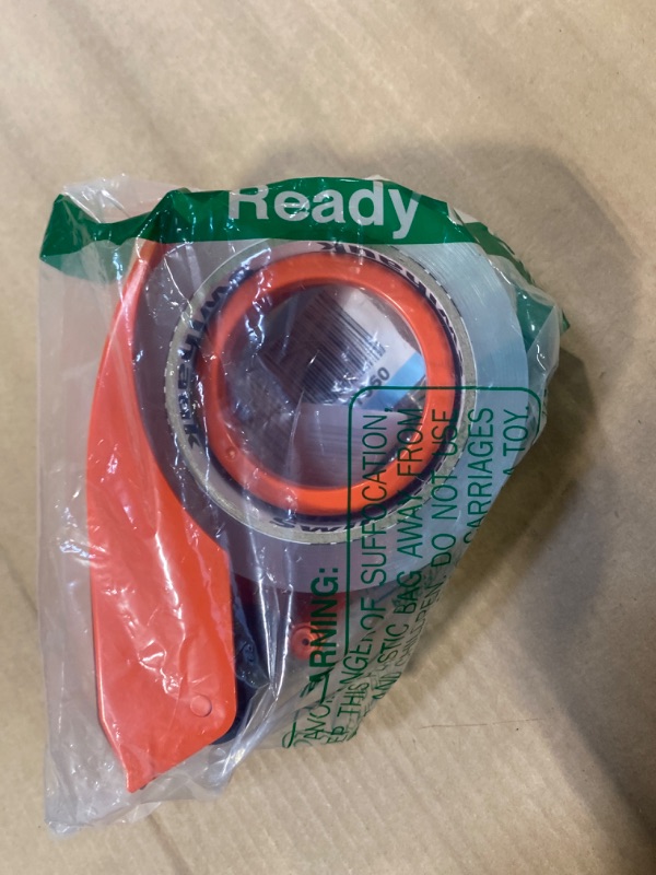 Photo 2 of 1.88 in x 66.6 YDs Clear Heavy Duty Packing Tape with Dispenser, Strong & Durable Shipping Tape, Packaging Tape, Packing Tape Dispenser Gun for Packing Boxes, Moving Supplies, Shipping and Mailing 1 Roll + 1 Dispenser