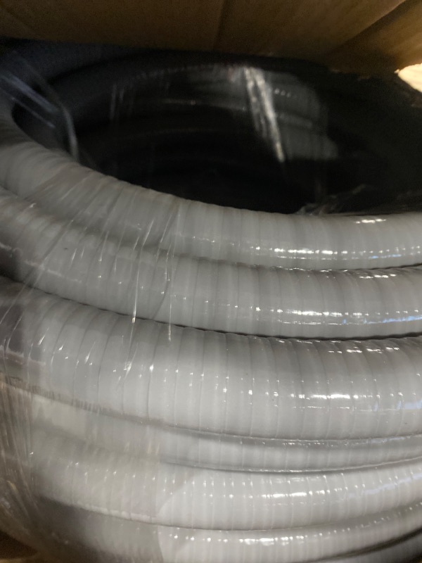 Photo 3 of 1inch 100ft Electrical Conduit Kit,with 5 Straight and 3 Angle Fittings Included,Flexible Non Metallic Liquid Tight Electrical Conduit(1" Dia, 100 Feet) 1IN,100FT