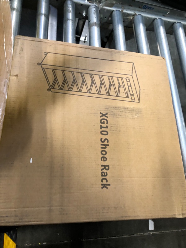 Photo 1 of Calmootey 9 Tier Shoe Rack Organizer,Portable Shoe Shelf with Nonwoven Fabric Cover for Closet Hallway,Bedroom,Entryway,Grey