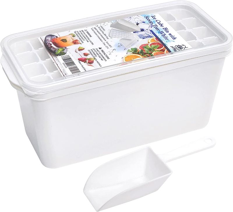 Photo 1 of Ice Cube Bin Scoop Trays - Use It as a Portable Box in the Freezer, Shelves, Pantry