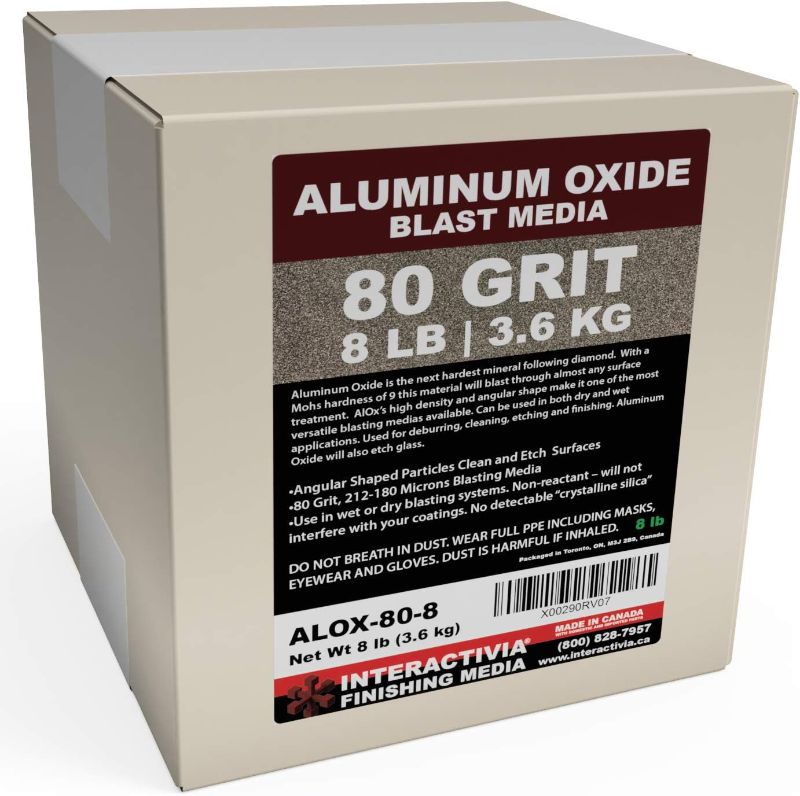 Photo 1 of #80 Aluminum Oxide - 8 LBS - Medium Sand Blasting Abrasive Media for Blasting Cabinet and Blasting Guns.