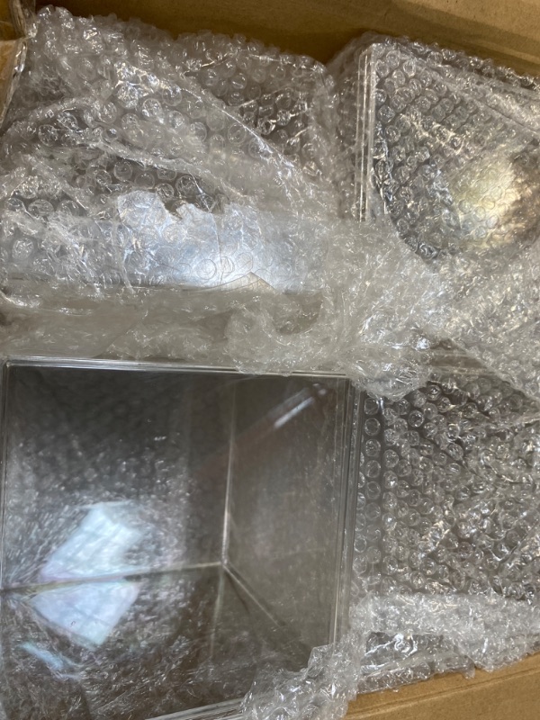 Photo 1 of Juexica 12 Pcs Clear Acrylic Plastic Small Acrylic Box with Lid Decorative Storage Box Jewelry Display Box Mini Clear Container for Home Candy Pill Tiny Jewelry (Square,4.7 x 4.7 x 4.7)