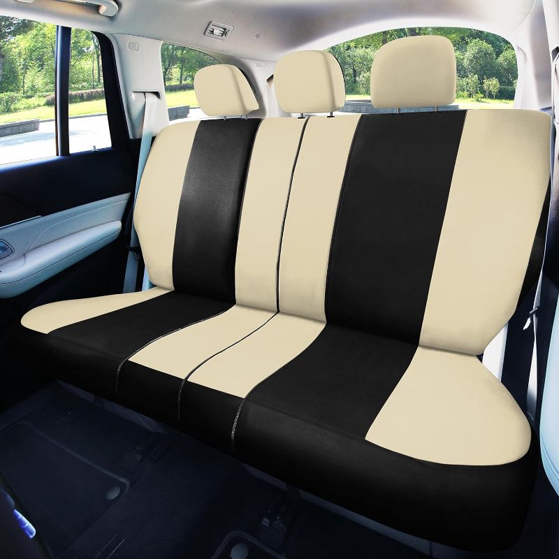 Photo 1 of FH Group Full Set Light and Breezy Car Interior Covers-Front and Rear Split Bench Seat Covers,Universal Fit for Cars, Trucks and SUVs