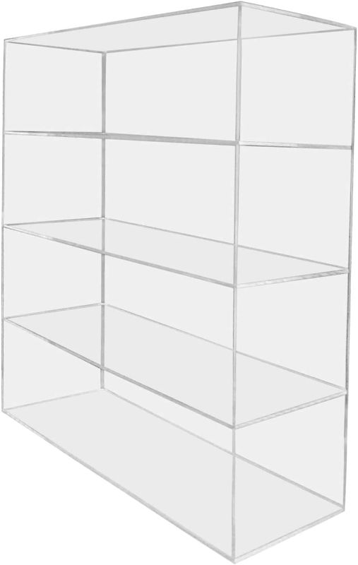 Photo 1 of ***** MAJOR DAMAGED******
Retail Store Display Case 16 Inch Wide Durable Clear Acrylic Doorless Bakery Pastry Shop Countertop Showcase by Marketing Holders