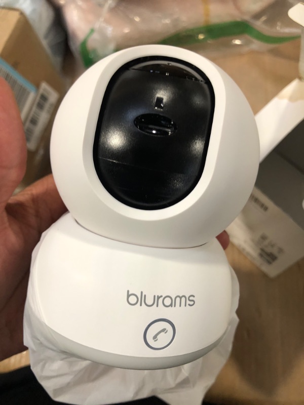 Photo 1 of blurams Indoor Security Camera 2K, Home Security Camera for Dog/Baby Monitor/Elder with Two-Way Talk White