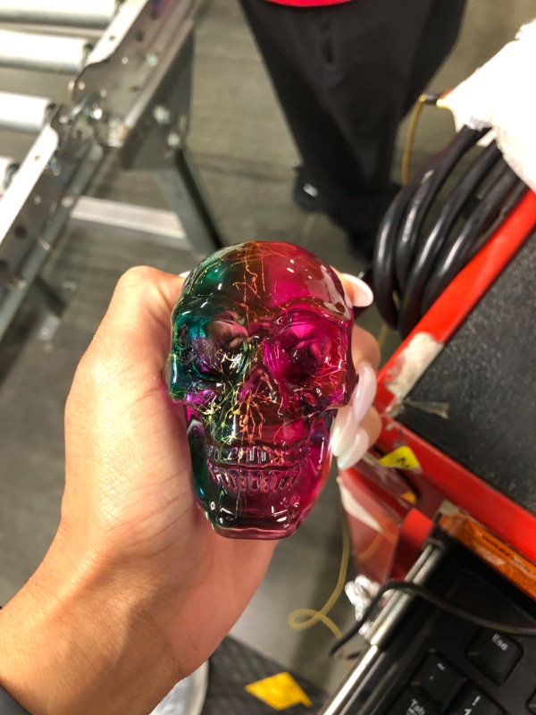 Photo 1 of 2.5 inch Crystal Skull Statues, Hand Carved Gemstone Human Skull Stone Figurine, Healing Reality Energy Reiki Gemstone Collection Statue.
