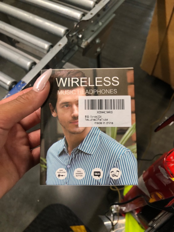 Photo 1 of 2024 New Open Ear Buds, Sport Waterproof Wireless Bluetooth Headphones Noise Canceling, 48 Hrs Phone Headset with HiFi Stereo, LED Display, Voice Control, for Driving/Business/Office/Trucker White