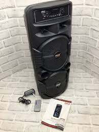 Photo 1 of Pyle PPHP2835B Bluetooth Portable PA Speaker **OPEN BOX - TESTED******USED****BOX IS DAMAGED***