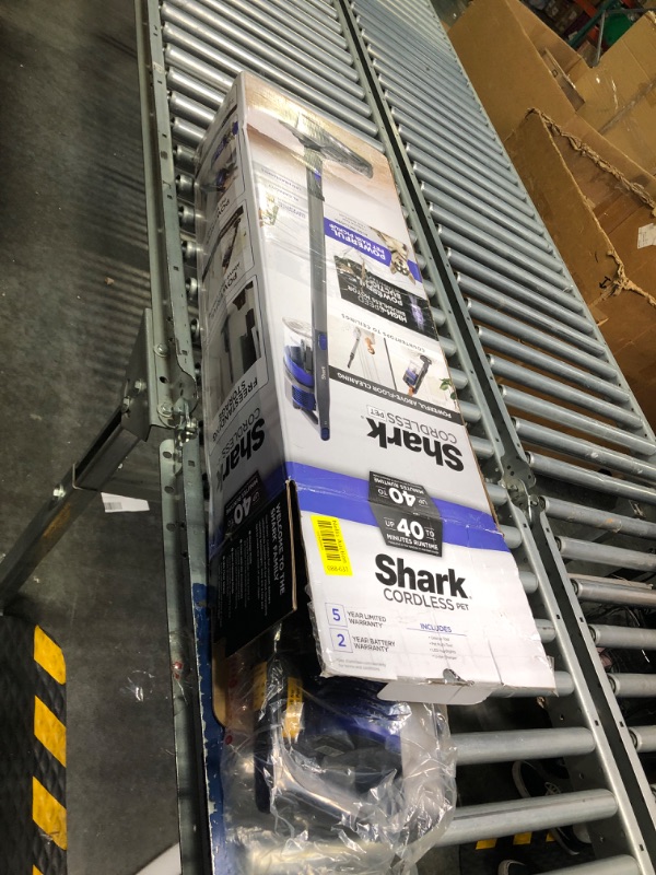 Photo 1 of **PARTS ONLY** Shark IX141 Pet Cordless Stick Vacuum with XL Dust Cup, LED Headlights, Removable Handheld, Crevice Tool & Pet Multi-Tool, 40min Runtime, Grey/Iris
