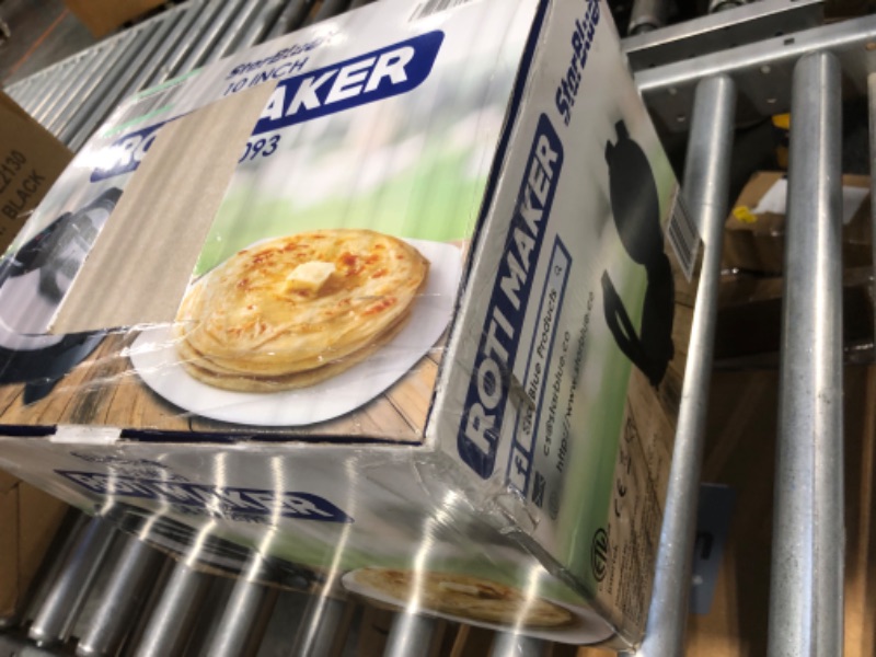 Photo 1 of 10inch Roti Maker by StarBlue with FREE Roti Warmer - The automatic Stainless Steel Non-Stick Electric machine to make Indian style Chapati, Tortilla, Roti AC 110V 50/60Hz 1200W SB-SW2093