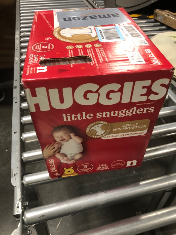 Photo 2 of Huggies Newborn Diapers, Little Snugglers Newborn Diapers, 144 Count Newborn 144