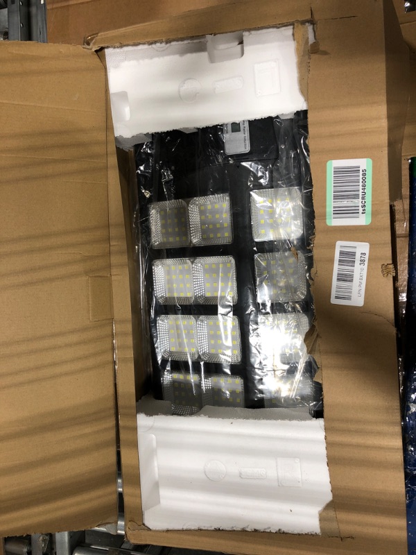 Photo 3 of ***MISSING REMOTE*** 
3200W Solar Street Lights Outdoor, 320800LM Solar Flood Parking Lot Lights for Outside Commercial Dusk to Dawn with Remote, 6500k Outdoor Solar Lights IP67 for Yard,Barn,Post