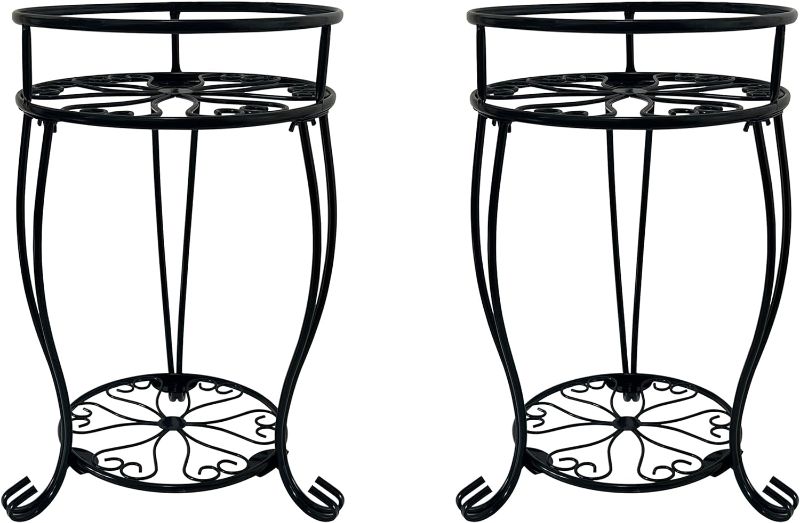 Photo 1 of ***STOCK PHOTO SIMILAR ITEM***Kisangel 1pc Iron Flower Stand Metal Flower Pot Shelf Flower Pot Stands Outdoor Indoor Plant Rack Outside Planters Metal Planter Stand Metal Plant Holder Ceramic Basin Flowerpot