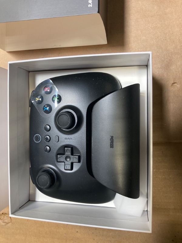 Photo 1 of 8Bitdo Ultimate 2.4g Wireless Controller with Charging Dock, Pro Gamepad with Back Buttons & Turbo Function for PC Windows, Steam Deck, Android, Raspberry Pi, iPhone, iPad, Mac and Apple TV (Black)