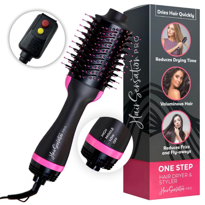 Photo 1 of ***DAMAGE BOX*** Hair Brush Blow Dryer Brush in One, 4 in 1 Styling Tools, Hair Blow Dryer with ION Generator, and Ceramic Coating for Fast Drying, Perfect One Step Hair Dryer and Volumizer for All Hair Types