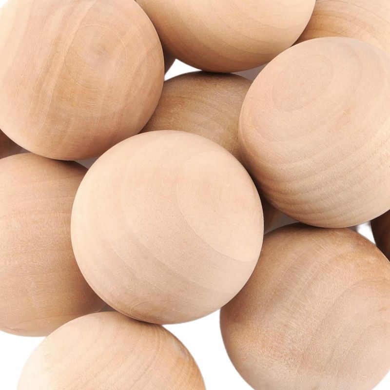 Photo 1 of 
KOHAND 30 Pack Wood Round Ball, 1 Inch Natural Wood Ball for Craft, Unfinished Wooden Round Balls for DIY Art Craft Jewelry Making Building Design Projects