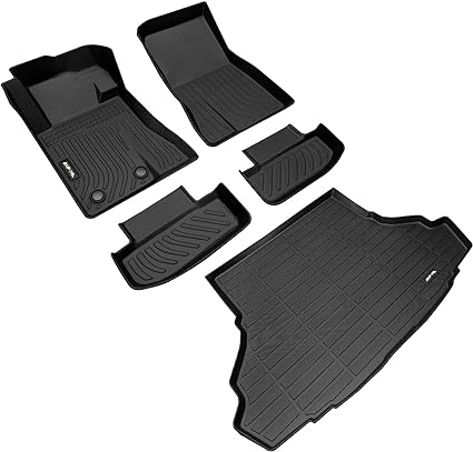 Photo 1 of AIPOIL® Floor Mats & Cargo Liner Custom for Ford Mustang 2015-2024?TPE All Weather Protection Anti-Slip Automotive Floor Liners?Full Set Automobile mats Accessories, Black