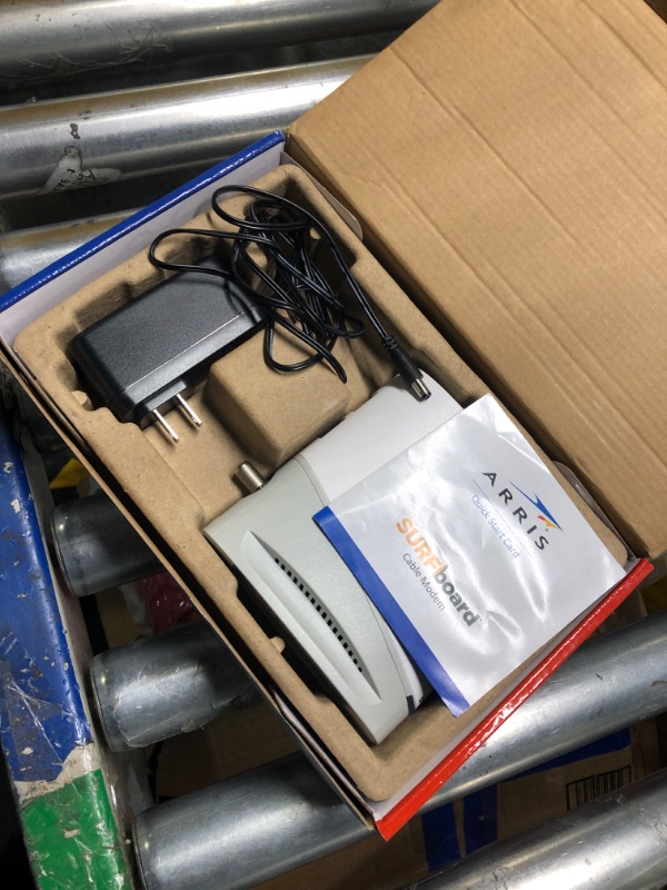 Photo 1 of ARRIS Surfboard S33 DOCSIS 3.1 Multi-Gigabit Cable Modem | Approved for Comcast Xfinity, Cox, Spectrum & More | 1 & 2.5 Gbps Ports | 2.5 Gbps Max Internet Speeds | 4 OFDM Channels | 2 Year Warranty DOCSIS 3.1 Modem Only Router System
