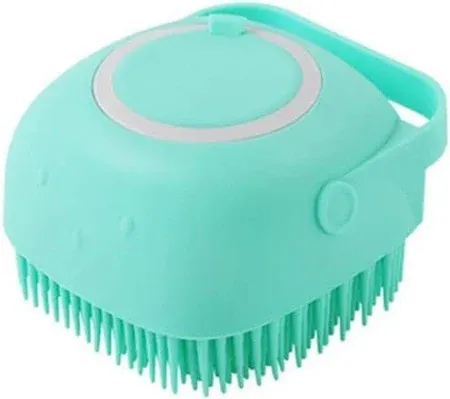 Photo 1 of  Silicon Massage Bath Brush Hair Scalp & Bathing Brush For Cleaning Body Scrubber Shampoo Dispenser Bathing Tool | Brushes, Men & Women