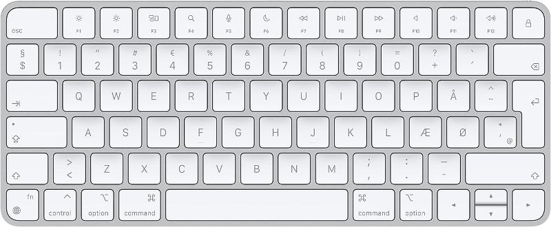 Photo 1 of Apple Magic Keyboard: Wireless, Bluetooth, Rechargeable. Works with Mac, iPad, or iPhone; Danish - White