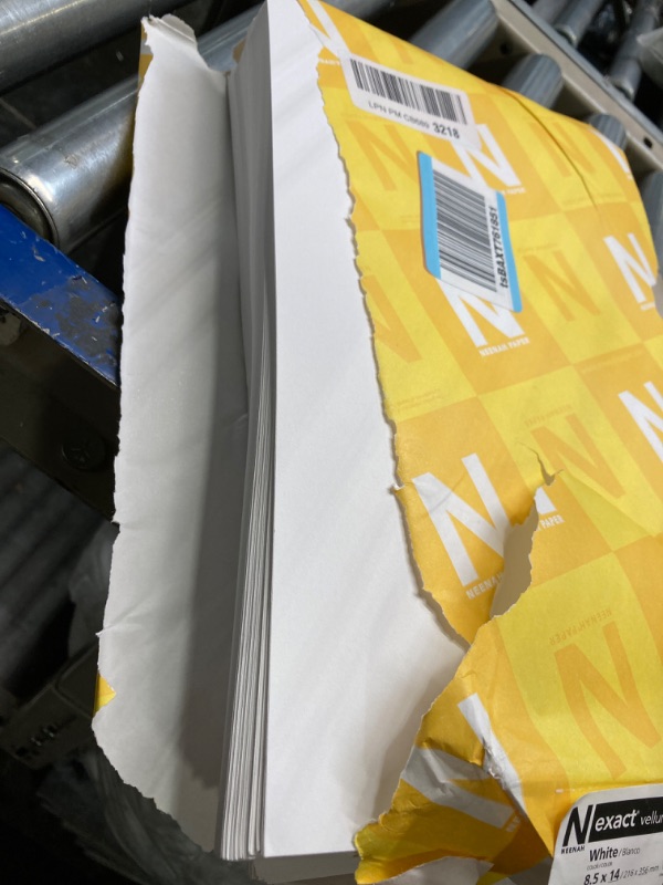 Photo 1 of Wausau Exact Vellum Bristol Cardstock, 250 Sheets, White, 94 Brightness, 67 lb, 8.5 x 14 Inches 8.5 x 14 Inches Vellum