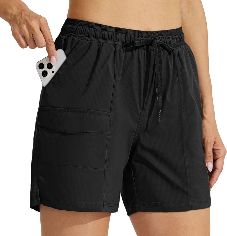 Photo 1 of Willit Women's Hiking Shorts 5" Golf Athletic Outdoor Shorts Quick Dry Casual Summer Water Shorts with Pockets
PLUS SIZE