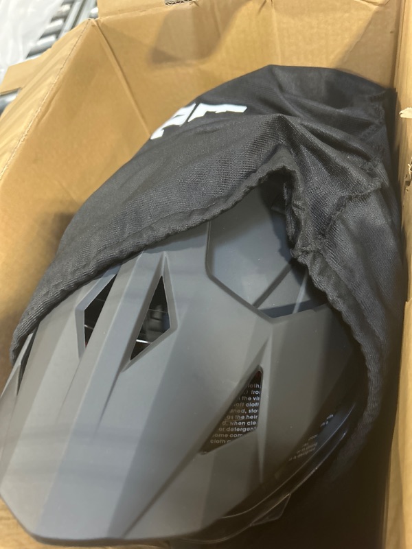 Photo 1 of 1Storm Dual Sport Motorcycle Motocross Off Road Full Face Helmet Dual Visor Matt Black Dual Matt Black Large