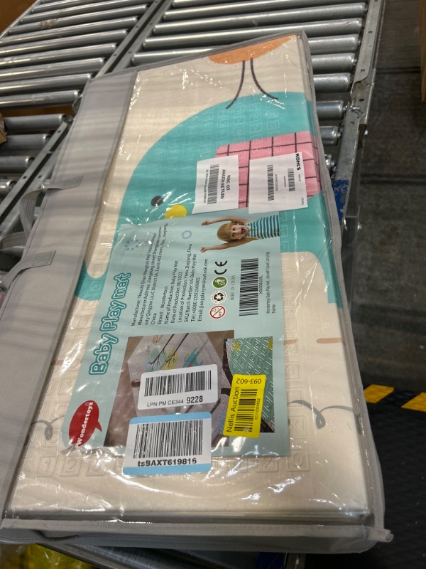 Photo 1 of Baby Play Mat Foam Playmat for Baby Reversible Foldable Waterproof Soft Foam Extra Large Alphabet Baby Mat for Floor Playmat for Babies and Toddlers with Travel Carry Bag(79 x 59 x 0.4 in)