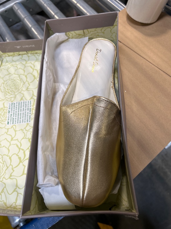 Photo 1 of Daniel Green Womens Glamour Leather Closed Toe Mules