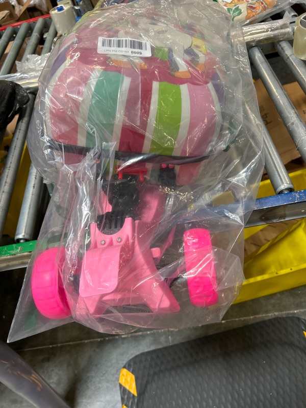 Photo 1 of FaFa tree 3 in 1 Kids Scooter Suitcase - 3-D Hardshell Ride On Kids Luggage, Carry-on Luggage & Scooter with Wheels, LED Lights, Removable, Retractable Handle?Unicorn?