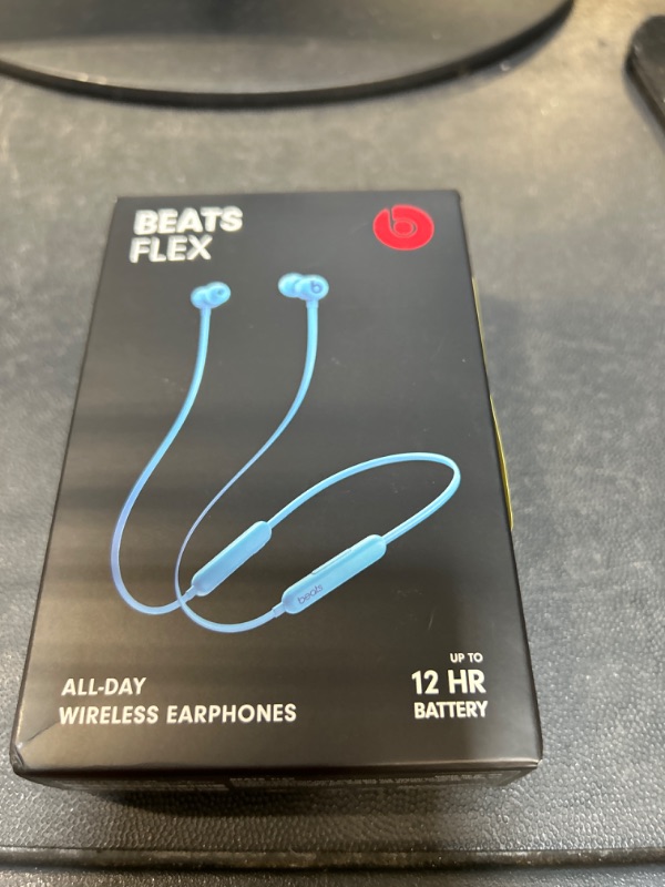 Photo 3 of Beats Flex in Blue with Apple 20W USB-C Power Adapter Flame Blue Beats Flex + Power Adapter