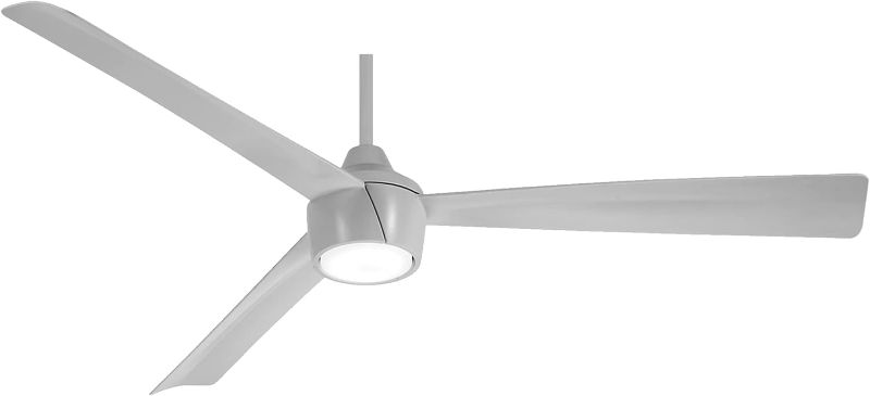 Photo 1 of **** ONLY 3 BLADES****MINKA-AIRE F626L-GRY Skinnie 56" Ceiling Fan with Integrated LED Light in Grey Finish****USED**** 
