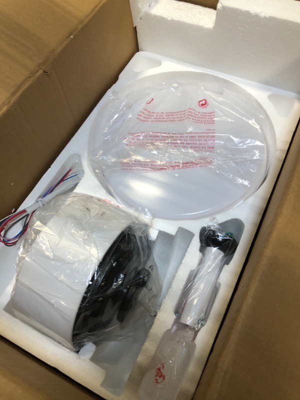 Photo 1 of Regair 52 Inch Modern Ceiling Fan with Light and Remote Control, White, Dimmable, Adjustable Color Temperature, Timer, Reversible DC Motors, Easy Installation
