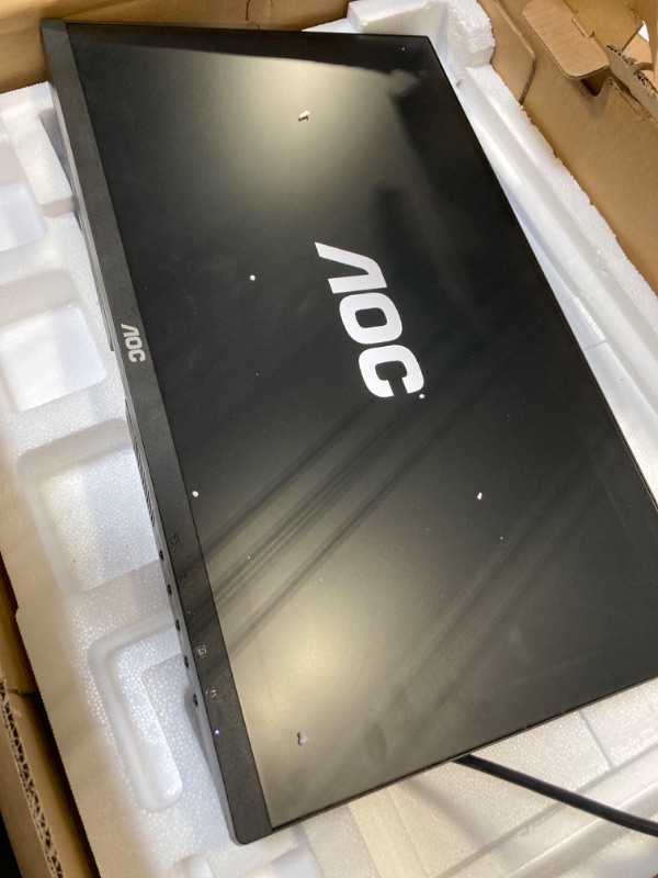 Photo 3 of **** MISSING STAND****AOC 24B2H2 24” Frameless IPS Monitor, FHD 1920x1080, 100Hz, 106% sRGB, for Home and Office, HDMI and VGA Input, Low Blue Mode, VESA Compatible,Black 24" FHD | 100Hz with VESA mounting