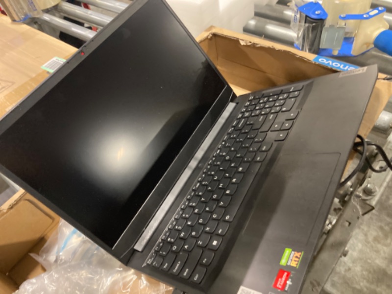 Photo 4 of ***nonfunctional FOR PARTS ONLY****Lenovo IdeaPad Gaming 3 Laptop: Ryzen 5 5600H, RTX 3050 Ti, 256GB SSD, 8GB RAM, 15.6'' Full HD 120Hz Display, Windows 11 Black