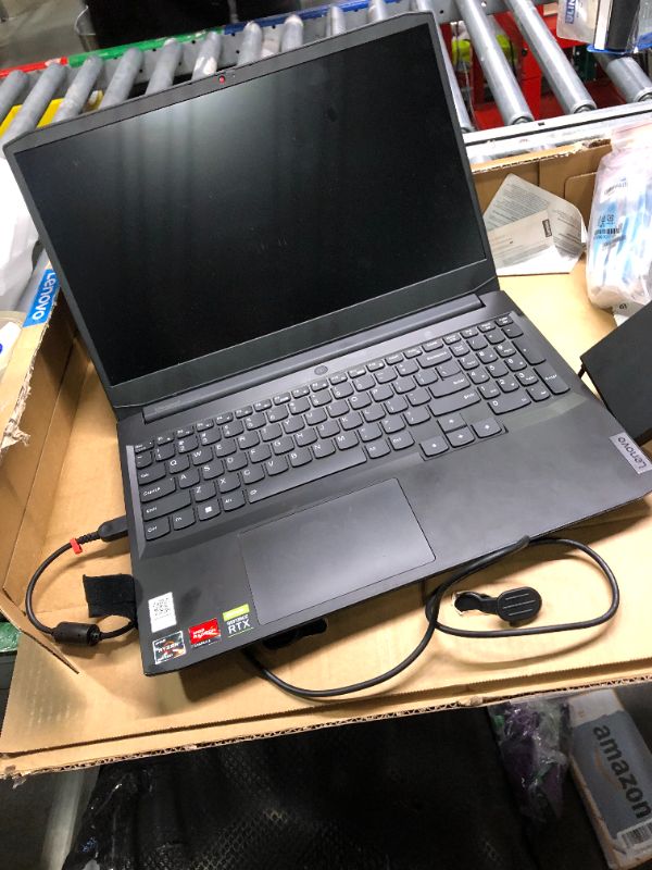 Photo 6 of Lenovo IdeaPad Gaming 3 Laptop: Ryzen 5 5600H, RTX 3050 Ti, 256GB SSD, 8GB RAM, 15.6'' Full HD 120Hz Display, Windows 11 Black