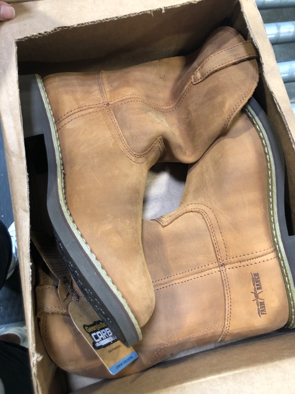 Photo 3 of Georgia Boot Men's Carbo Tec-M Georgia Farm and Ranch 11 Prairie Chestnut***USED*** 