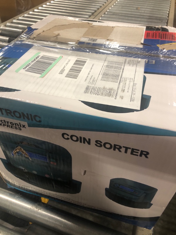 Photo 4 of Electronic USD Coin Sorter and Counter with LCD Display, Sorts 270 Coins Per Minute into Coin Wrappers or Bins, Coin Wrapper Tubes Included by EX ELECTRONIX EXPRESS