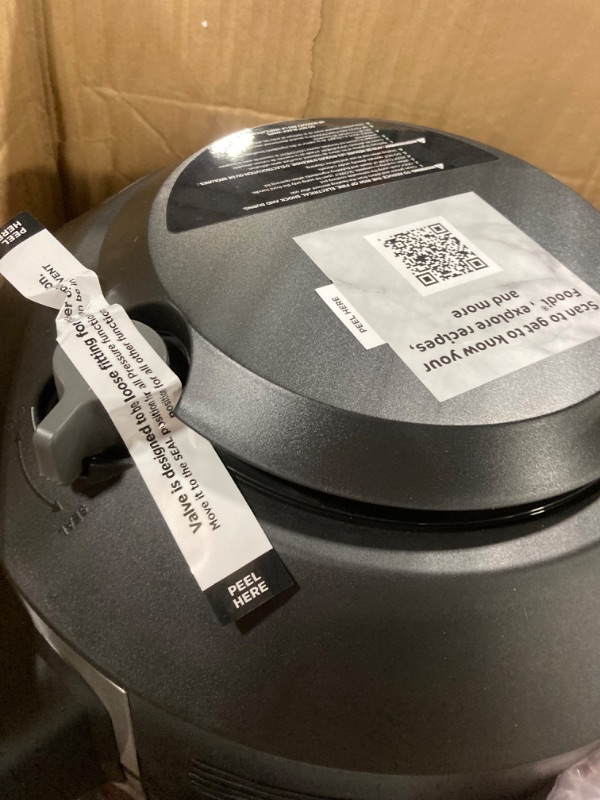 Photo 3 of **FOR PARTS**Ninja OL701 Foodi 14-in-1 SMART XL 8 Qt. Pressure Cooker Steam Fryer with SmartLid & Thermometer + Auto-Steam Release, that Air Fries, Proofs & More, 3-Layer Capacity, 5 Qt. Crisp Basket, Silver/Black 8-Quart 3-Layer Meals + Smart Thermometer