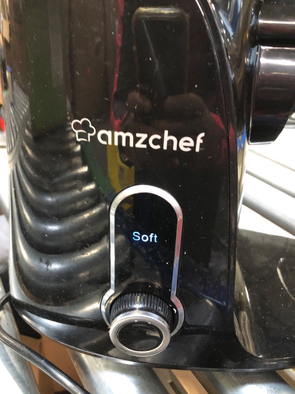 Photo 2 of 
AMZCHEF Cold Press Juicer Bundled with Meat Grinder Attachment, Slow Masticating Juicer with Two Speed Modes,with Sausage Stuffer Tubes and Grinding Plates