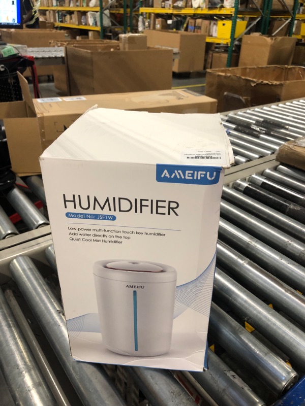 Photo 4 of 4.5L Humidifiers for Large Room Bedroom, AMEIFU Top Fill Humidifier, Quiet Cool Mist Humidifiers for Home,Pets, Baby, Plants, 40 Hours Run Time, Easy to Clean, Optional Blue Nightlight, Auto Shut OFF Off-white